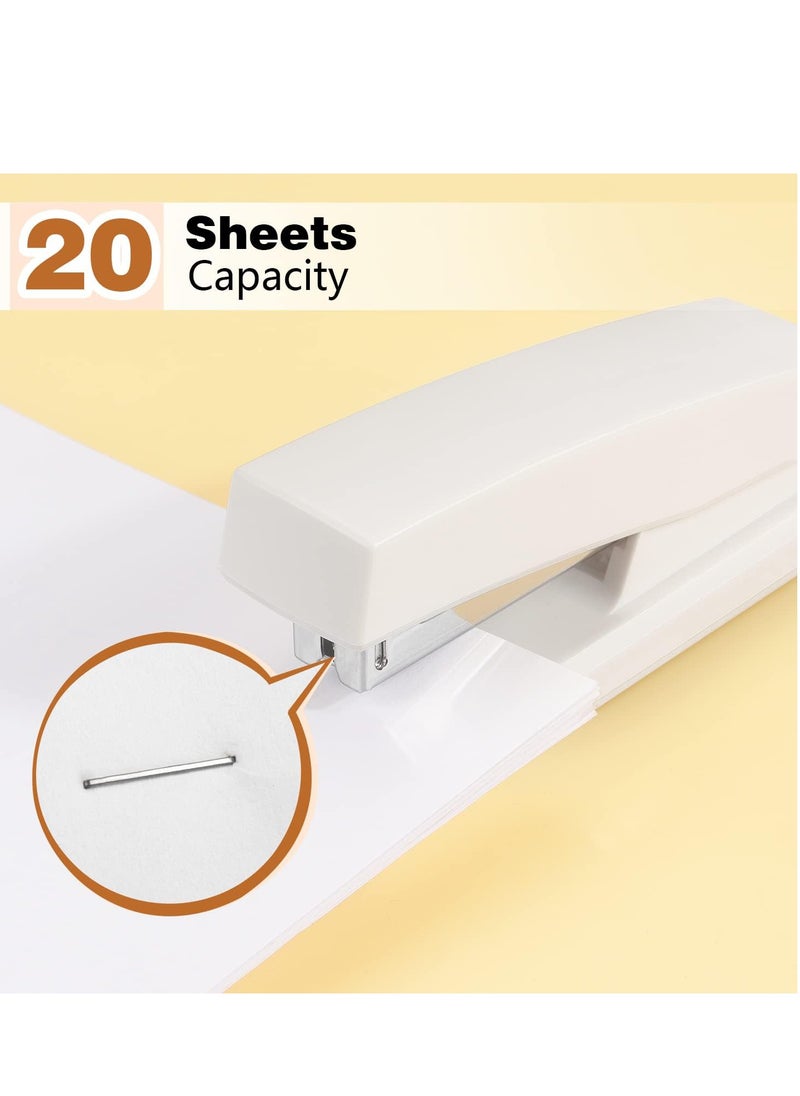 Generic - Stapler, Office Stapler, Stapler for Desk Portable Durable Staplers Office Supplies (white) - Image 1