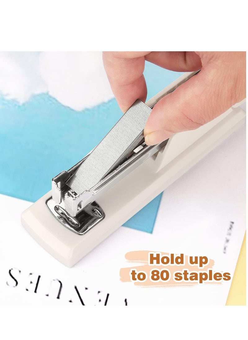Generic - Stapler, Office Stapler, Stapler for Desk Portable Durable Staplers Office Supplies (white) - Image 1