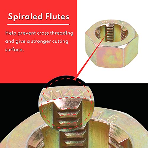 TOMMARS 49-Piece Thread Chaser Set Repair Kit, UNC UNF & Metric with Taps, Dies, and Thread Files for Rethreading and Restoration - Image 5