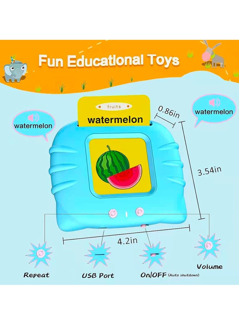 Talking flash cards for children aged 2, 3, 4 and 5 years, electronic interactive toys for educational learning. Each card emits a different sound by recognizing the QR code. - Image 2