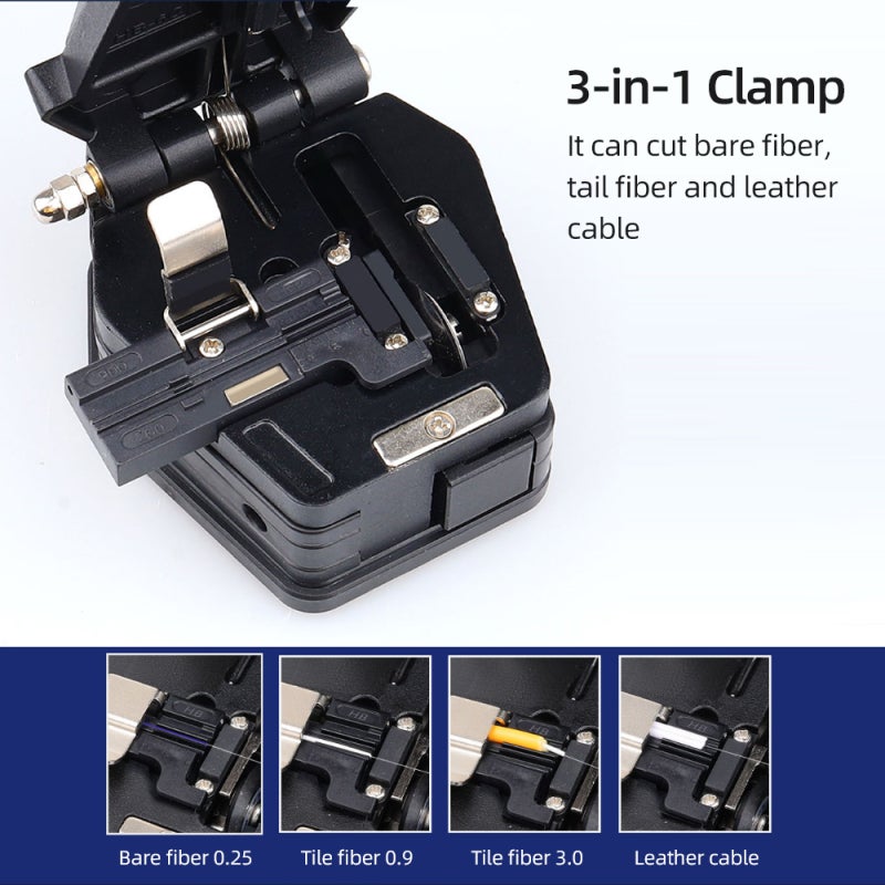 HB-6C Optical Fiber Cleaver Cable Cutting Tool High Precision Optical Fiber Cleaver Stable Angle Stainless Steel Slides - Image 4