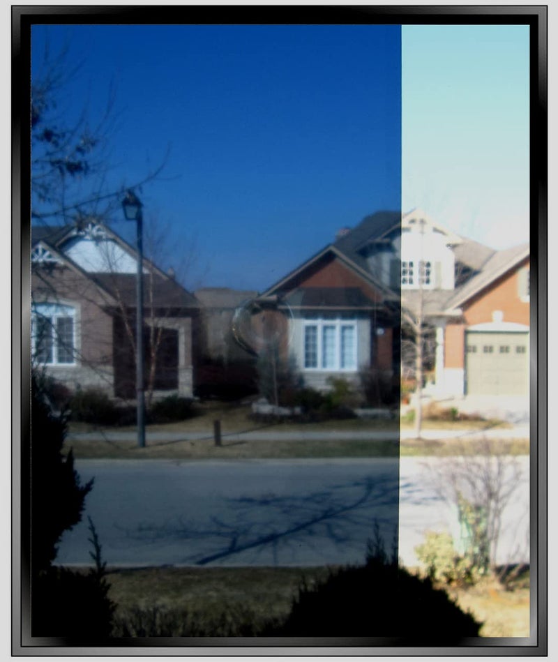 HOME13 Window Film Self Adheisve Daytime Privacy Window Sun Blocking Heat Control Window Glass Film for Home/Office (20X72 Inch, Dark Silver Blue Window Film)-Self-Adhesive - Image 2