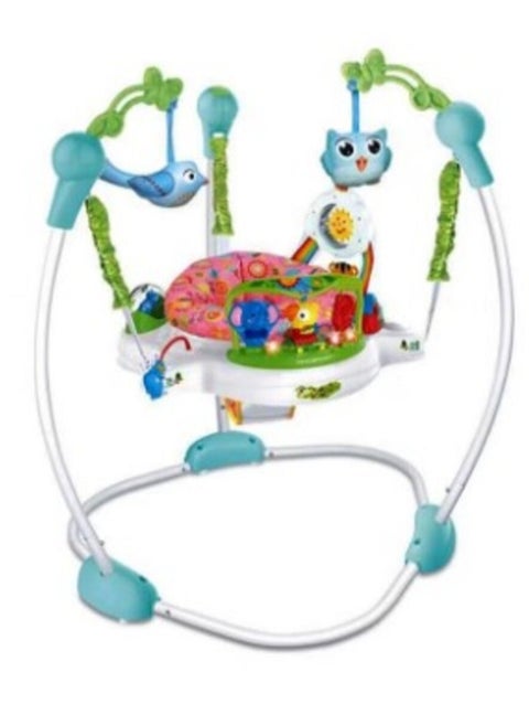Baby Activity Jumper Bouncer, Infant Activity Center With Music, Lights And Sounds - 3 Adjustable Heights, 360° Rotation