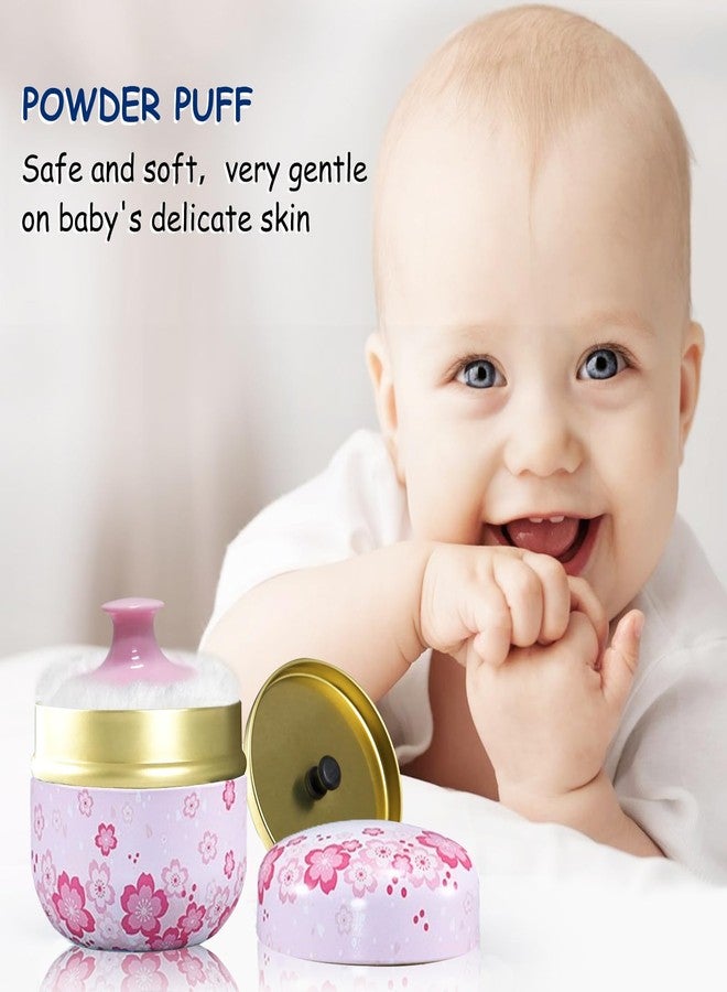 Qopoto Body Puff and Container for Dusting, Women's Powder Case for Bath and Travel (Light Pink) - Image 3