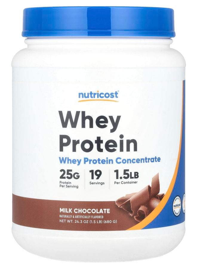 Nutricost Whey Protein Concentrate Milk Chocolate 1.5 lb (680 g)