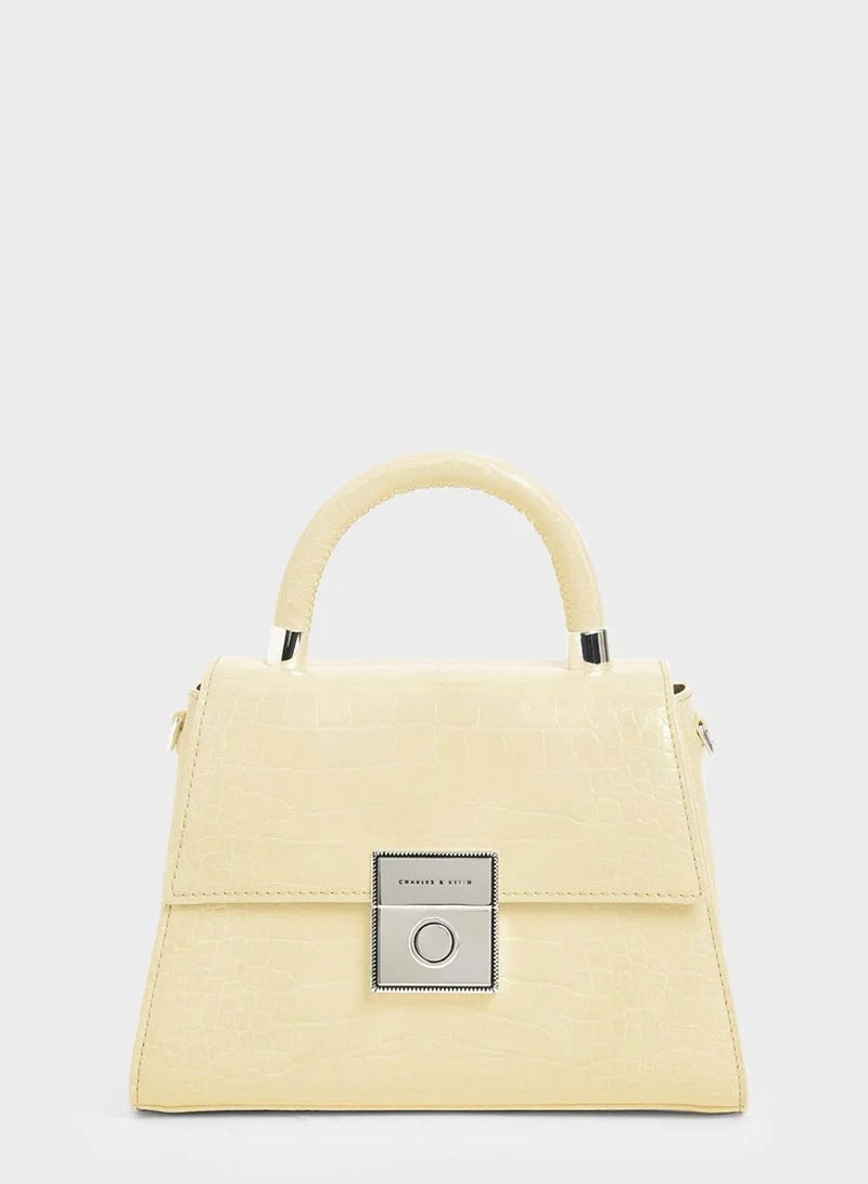 Charles & Keith Clock Effect Structured Sculpture Bag - Image 1