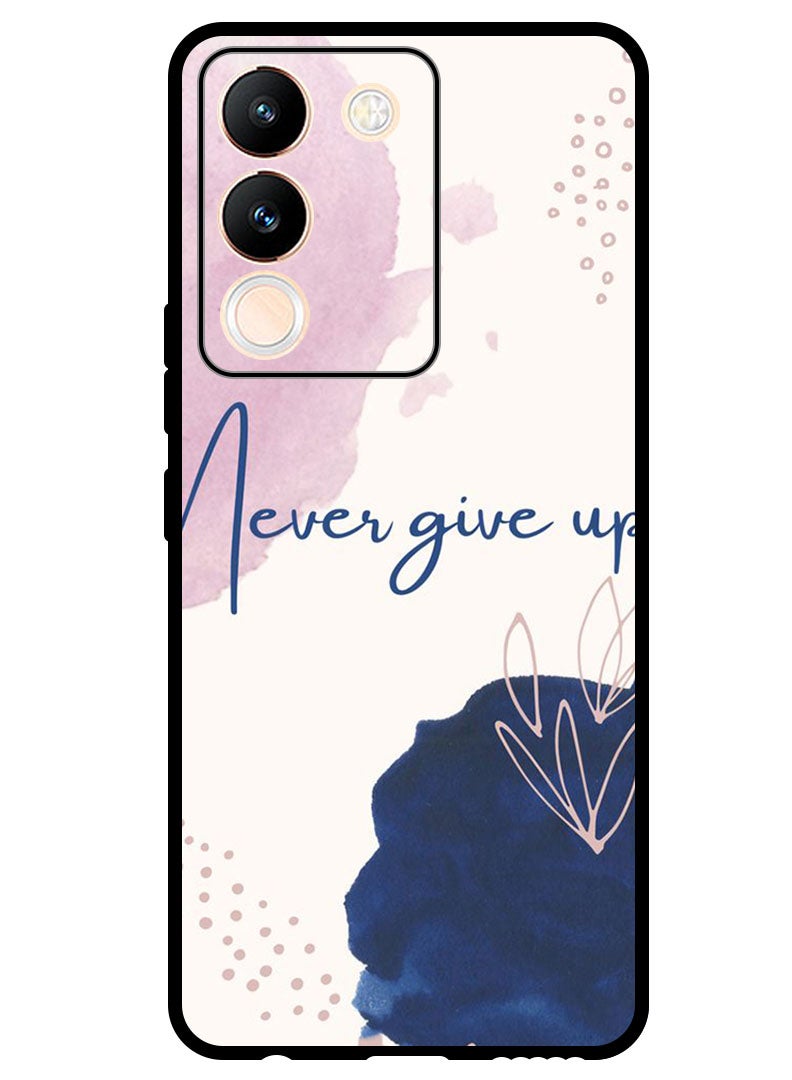 Theodor Protective Case Anti Scratch Shock Proof Bumper Cover For Vivo V29e Never Give up - Image 1