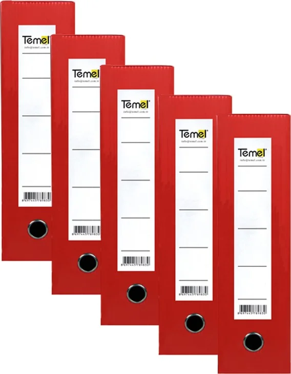 Temel Basic Archive and Project Box 29 x 36 x 5 cm Red 50's