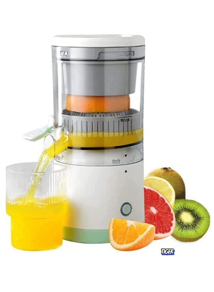 TIGER Portable Blender & Electric Citrus Juicer - Rechargeable Hands-Free Masticating Orange & Lemon Squeezer with USB Travel Cup, Compact, Lightweight, Wireless Convenience, Efficient for Citrus Fruits, One-Touch Operation for Home, Office & Travel  - Image 1