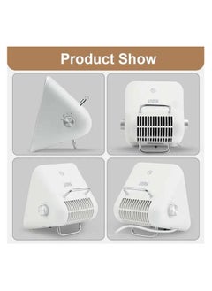 OTTAL Portable Space Heater 1500 W Wire Heating Element Overheat Protection ABS Plastic & Iron Build Lightweight Desktop Heater  - Image 4