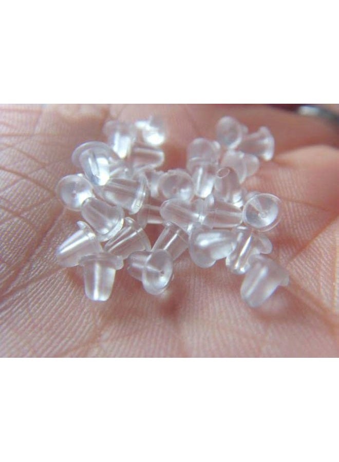 Elfstone 3mm Invisible Plastic Earrings Blank Pins Stud Tiny Head Findings DIY Supplies (200 pieces/100 Pairs) - Image 2