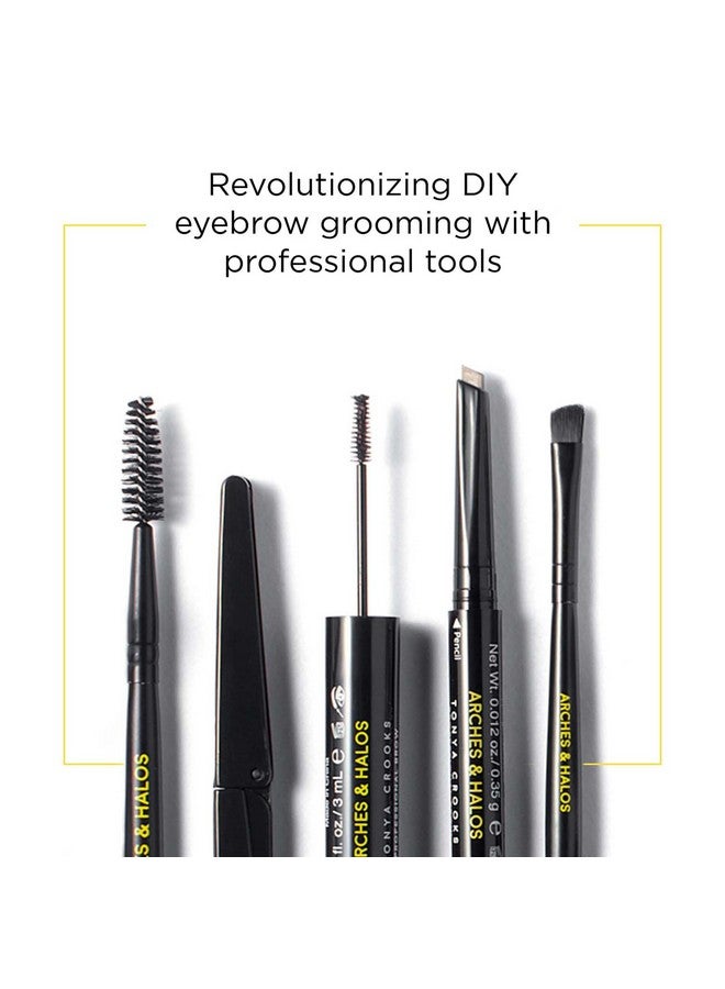 Arches & Halos Micro Defining Brow Pencil - Get Fuller and More Defined Brows - Long-Lasting, Smudge Proof, Rich Color - Dual Ended Pencil with Brush - Vegan and Cruelty Free - Dark Brown, 0.003 oz - Image 4