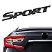 ZOKYUYS 1PCS 3D Sport Sticker Trunk Side Fender Rear Tailgate Car Exterior Decoration Accessoriesilgate Ersonalise 3D Metal Auto Badge Stickers for All Car Truck SUV Black - Image 2