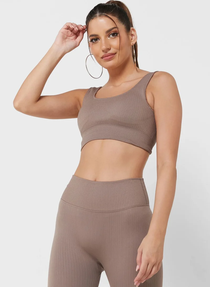 Miss Pap Ribbed Crop Top & Legging Set