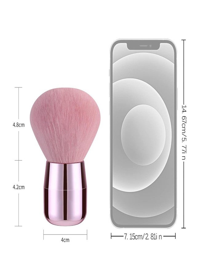 Galepromot Pink Nail Dust Brush Soft Nail Arts Dip Powder Brush Remover Nails Brush Nail Dust Brush Cleaner Brushes Brush for Acrylic Nails Gel and Makeup PowderBlush Brushes Nail Art and Polish - Image 2