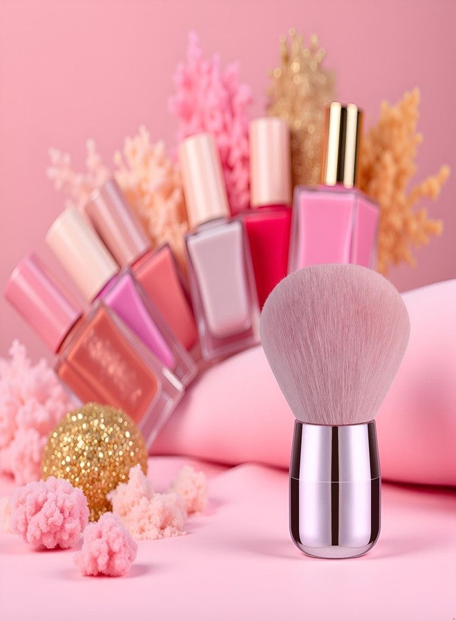 Galepromot Pink Nail Dust Brush Soft Nail Arts Dip Powder Brush Remover Nails Brush Nail Dust Brush Cleaner Brushes Brush for Acrylic Nails Gel and Makeup PowderBlush Brushes Nail Art and Polish - Image 5