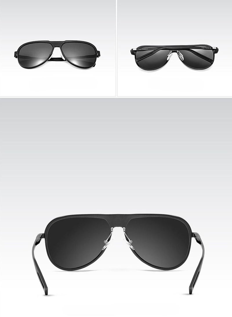 Veithdia Men's Polarized Aluminum Magnesium Full Frame UV400 Sunglasses - Image 3