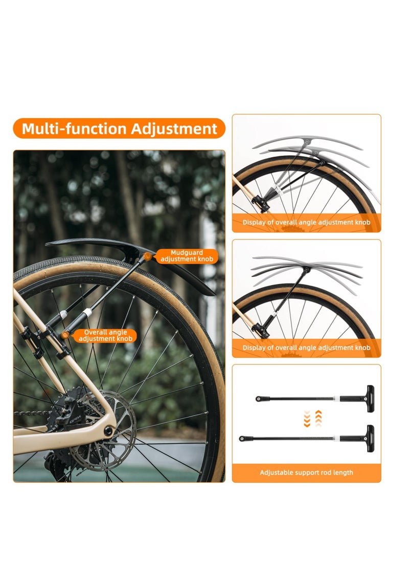 Generic Road Bike Fenders, Adjustable Bike Fender, Quick Release Lightweight Road Bicycle Fender for 700C Bikes, Easy to Install Rear Or Front Bike Mud Guard  - Image 2