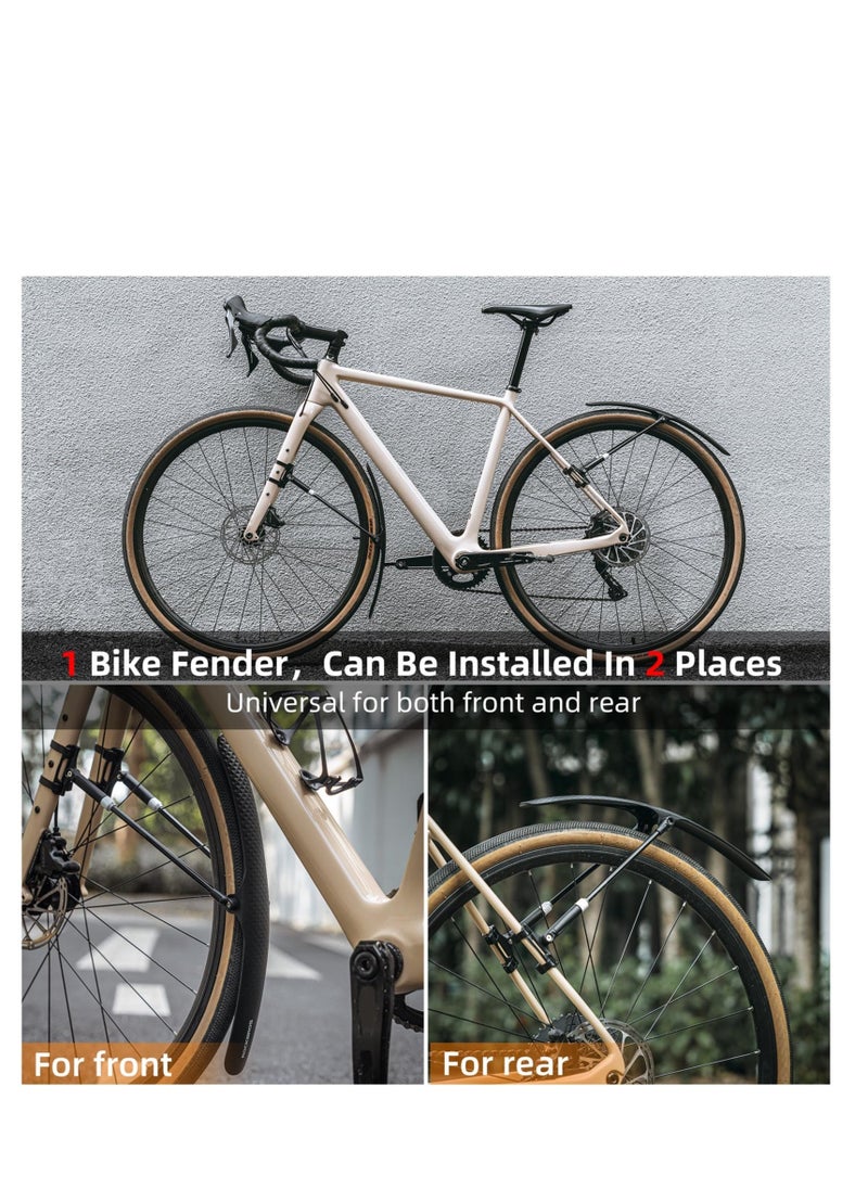 Generic Road Bike Fenders, Adjustable Bike Fender, Quick Release Lightweight Road Bicycle Fender for 700C Bikes, Easy to Install Rear Or Front Bike Mud Guard  - Image 3