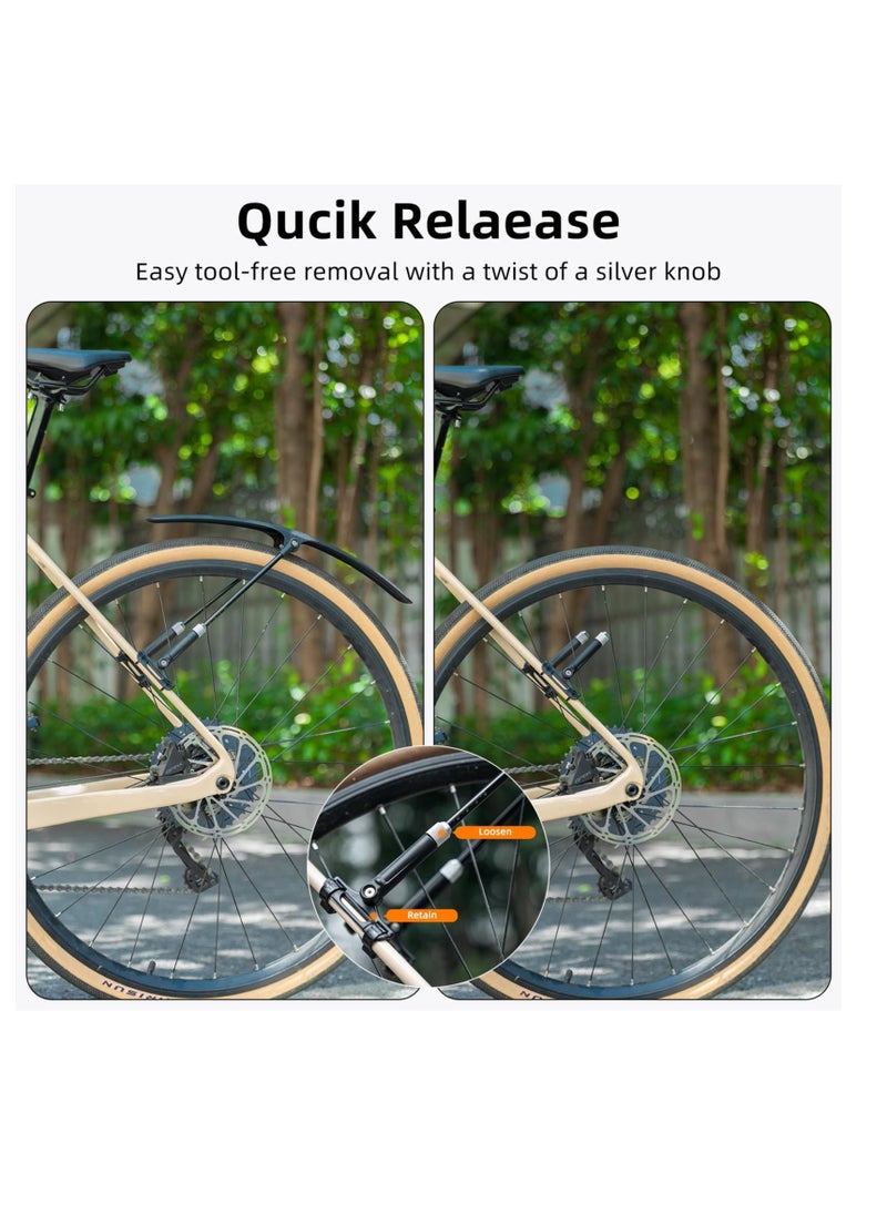 Generic Road Bike Fenders, Adjustable Bike Fender, Quick Release Lightweight Road Bicycle Fender for 700C Bikes, Easy to Install Rear Or Front Bike Mud Guard  - Image 4