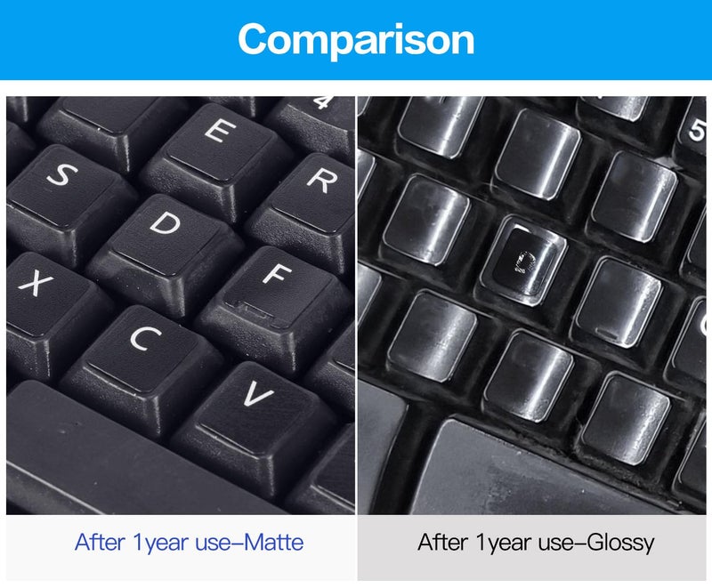 CaseBuy English Keyboard Stickers, 2 Pack Replacement Keyboard Letters Sticker with White Font on Black Background Universal for Computer Laptop Desktop, Matte Alphabet Stickers - Image 5