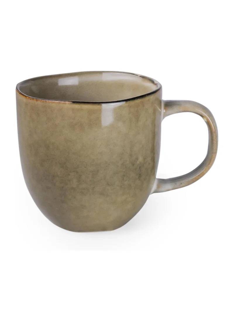 كويزين أرت Cuisine Art Jamie Ceramic Mug 385ml - Set of 2 | Large, Durable Coffee & Tea Mugs | Classic Ceramic Design | Microwave & Dishwasher Safe