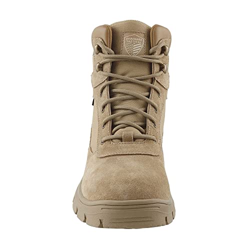 Skechers Men's Wascana Millit Boot Industrial Shoe, Camel Brown, 11 - Image 5