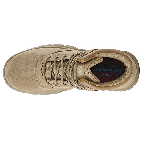 Skechers Men's Wascana Millit Boot Industrial Shoe, Camel Brown, 11 - Image 2