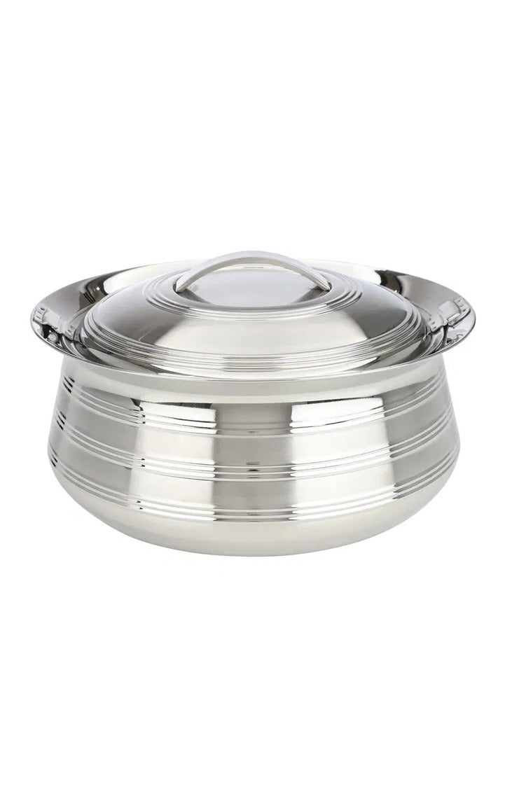 Maxima Steel Maxima food container, 5 litres, round - silver