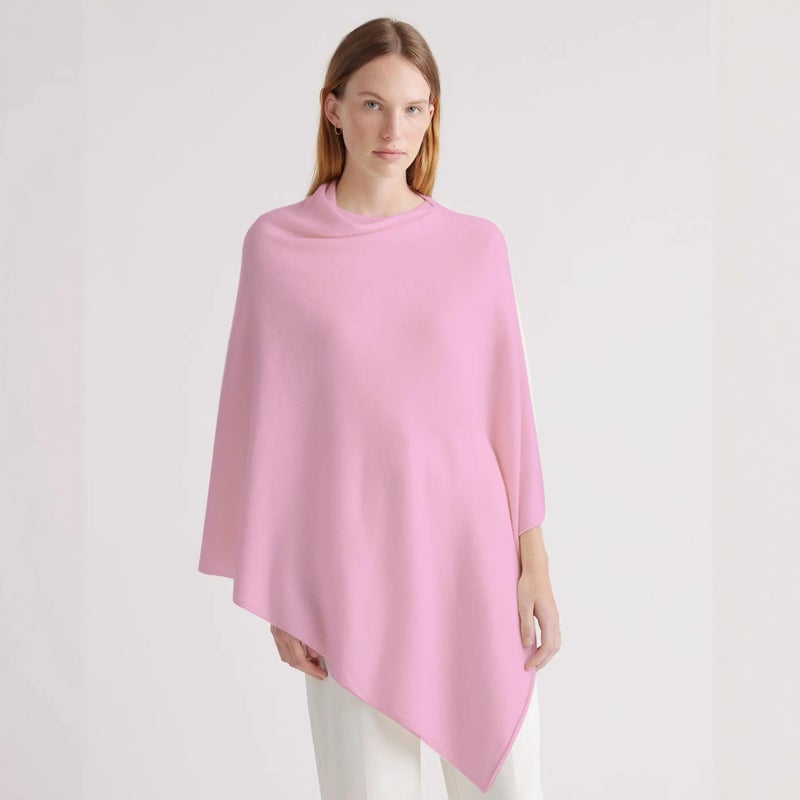 Women's Batwing Sleeve Wool Blend Cape Sweater - Image 3