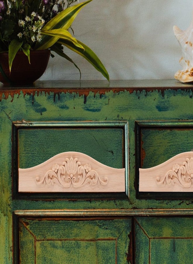 IMIKEYA Elegant French Carved Board Furniture Decor Wooden Appliques for Cabinet Wall Decor - Image 2