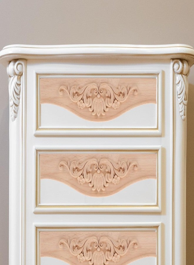 IMIKEYA Elegant French Carved Board Furniture Decor Wooden Appliques for Cabinet Wall Decor - Image 3