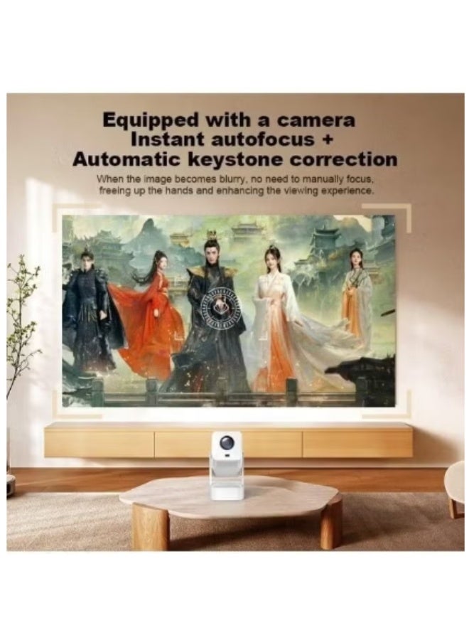 سمارت باري جهاز عرض ذكي محمول HT13 Plus بدقة 4K UHD - يدعم دقة 1080p الأصلية، يعمل بنظام Android 11، مزود بتقنية WiFi 6، وتقنية Bluetooth 5.0، ومنافذ HDMI وUSB للاستخدام المنزلي، والألعاب، والمكاتب - Image 2