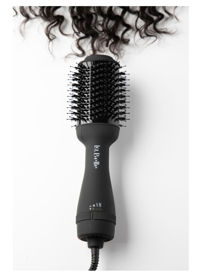 La belle - Unique Brush Hairstyler Black - Image 1