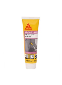 SIKA SIKA Wall Crack Repair Paste Sikawall 720 E Acrylic Wall Repair Cream Waterproof Wall Crack Filler Ready To Use 250 G White  - Image 1