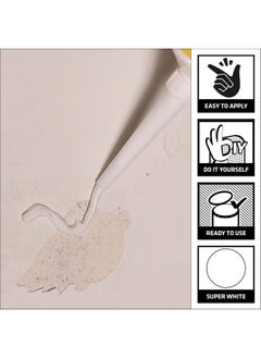 SIKA SIKA Wall Crack Repair Paste Sikawall 720 E Acrylic Wall Repair Cream Waterproof Wall Crack Filler Ready To Use 250 G White  - Image 2