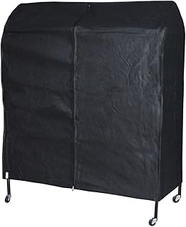 HANGERWORLD HANGERWORLD Hangerworld Black 4ft Breathable Zip Clothes Rail Cover Hanging Garment Storage Display  - Image 1
