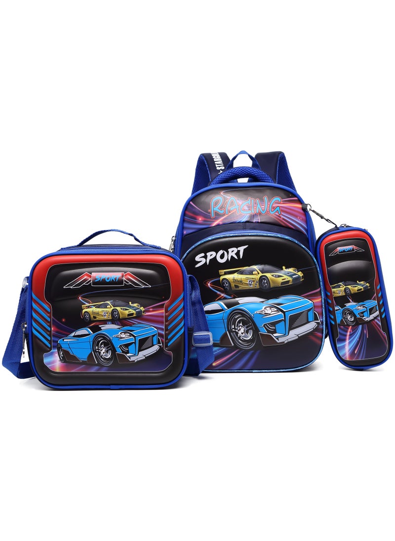 Stargold Baby Backpack 3Pcs Combo For Baby Boys With Adjustable Strap For School 12 Inch 