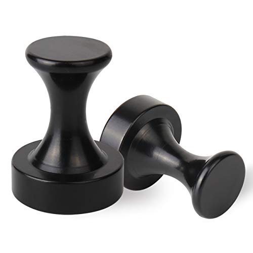 Magreen Magnetic Push Pins and Coat Hooks, Strong Heavy Duty Neodymium Magnet Hooks, Super Powerful Stylish Magnetic Hangers for Hanging, Pack of 2 - Image 1