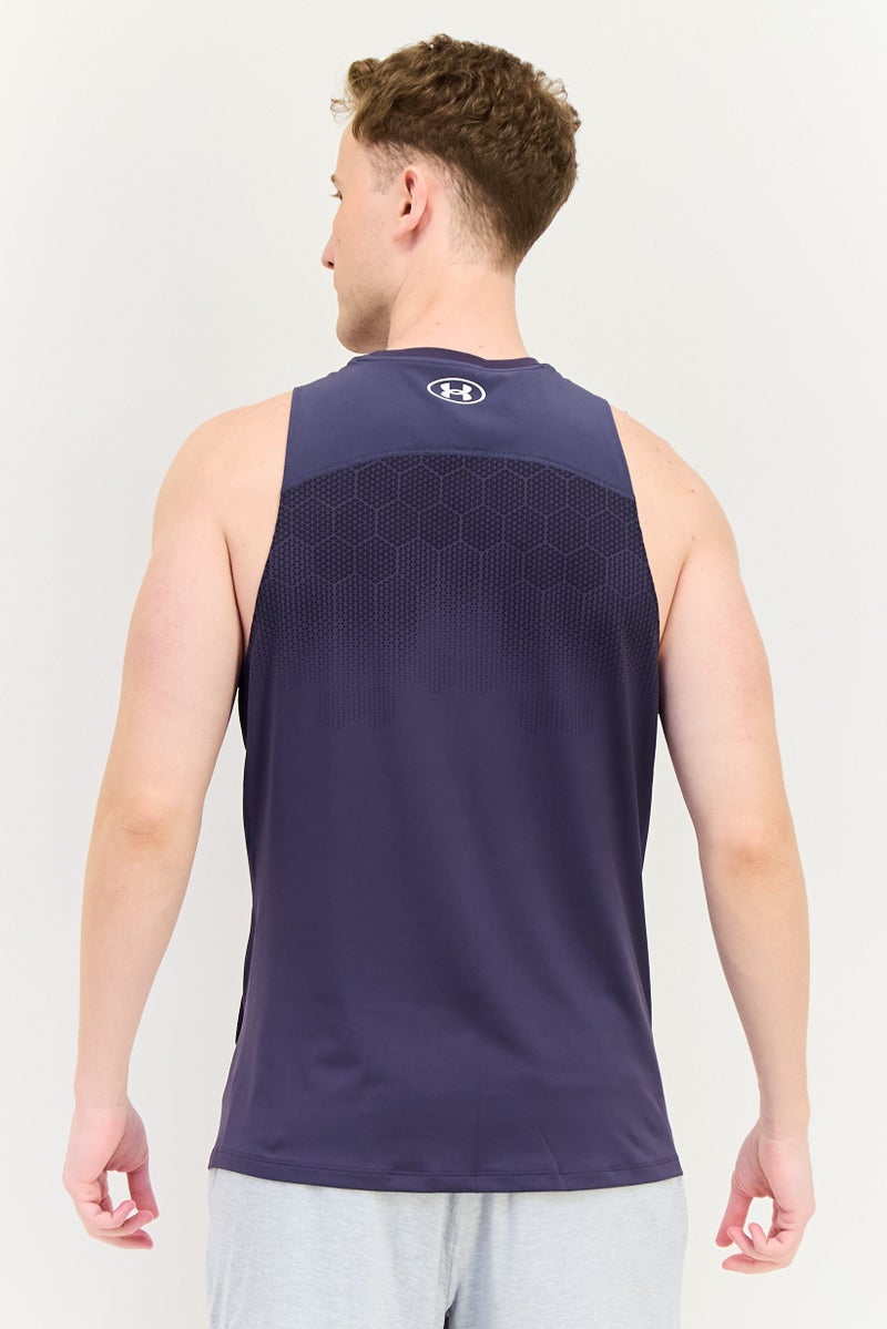 UNDER ARMOUR Men Sportswear Fit Sleeveless Outdoor Vests, Navy Blue - Image 3