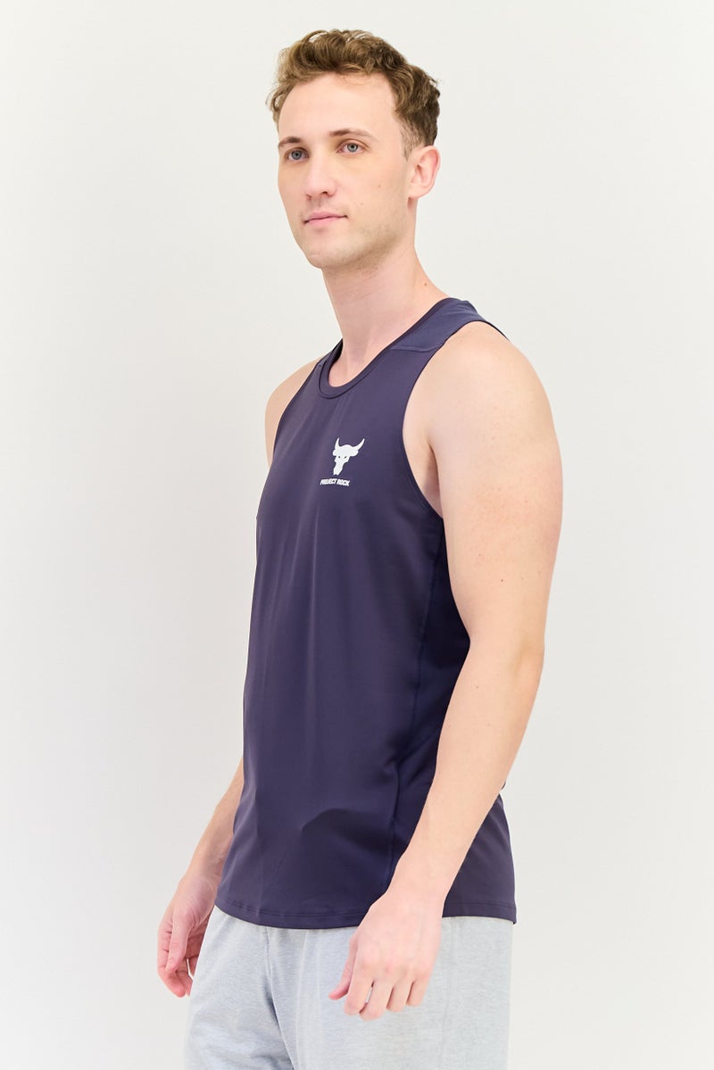 UNDER ARMOUR Men Sportswear Fit Sleeveless Outdoor Vests, Navy Blue - Image 4