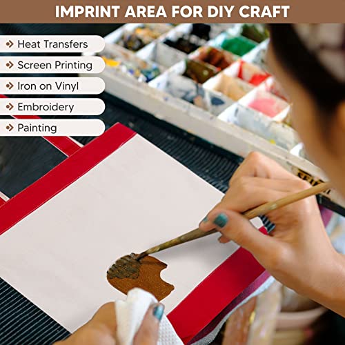 CUSTOMIZE123 Canvas Tote Bag with Handles for Woman, Reusable Cloth Bag for Groceries and Shopping - Blank Cotton Tote Bag, Suitable for DIY Projects – HEAVY DUTY – 16" X 14.5" With 4” Gusset, Red - Image 5