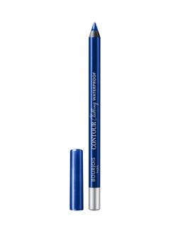 BOURJOIS PARIS قلم تحديد العيون المقاوم للماء من كونتور كلوبينج - 046 - أزرق نيون، 1.2 جرام  - Image 1