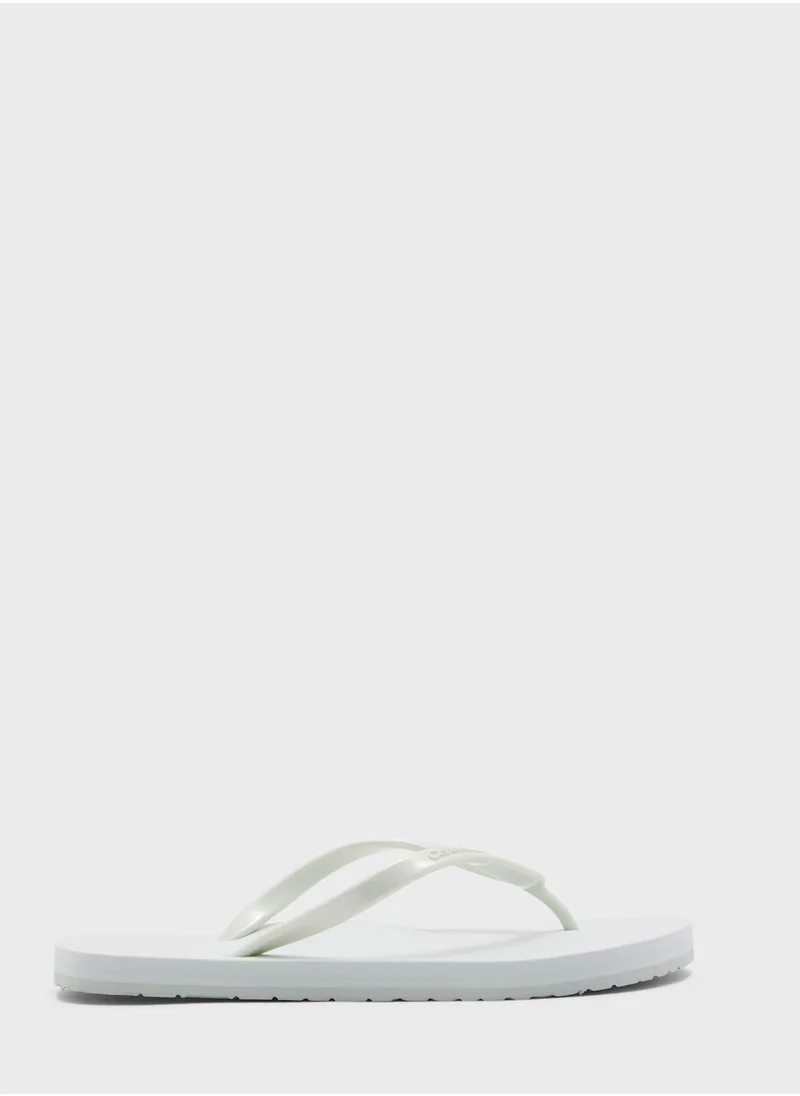 CALVIN KLEIN Logo Detailed Flip Flops