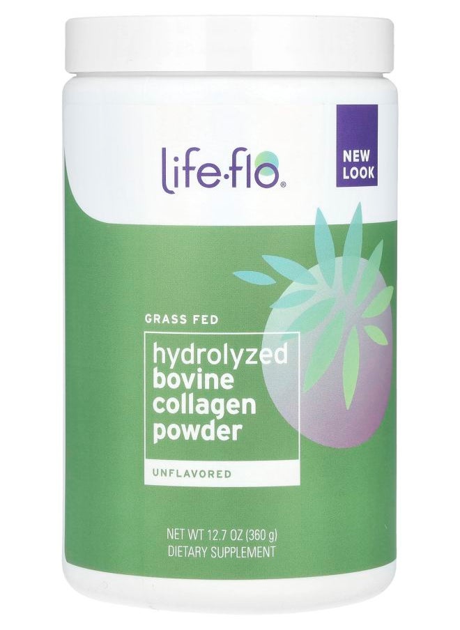 Life-flo - Grass Fed Hydrolyzed Bovine Collagen Powder Unflavored 12.7 oz (360 g) - Image 1
