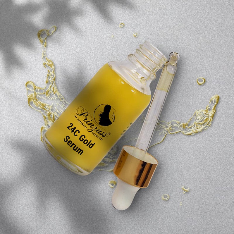 Prinzass The Handmade Cosmetics 24 k gold serum 30 ML  - Image 2