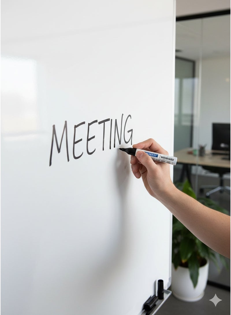 MODEST White Board Marker – Black Ink, Smooth Writing, Quick Dry (Pack of 4) - Image 1