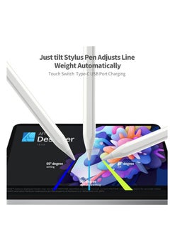 Generic iPad Pencil 2nd Generation Compatible with Apple Pencil with Power Display with Palm Rejection Tilt Feature, iPad 10th/9th/8th/7th Gen, iPad Pro 11/12.9 inch, iPad Air 5th/4th/3rd Gen, iPad Mini  - Image 5