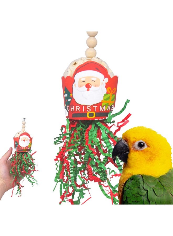 Bonka Bird Toys Bonka Bird Toys 2438 Santa Sola Christmas Cup Small Medium Festive Holiday Chew Treat Cockatiels Parakeets Conures and Other Similar Birds - Image 1