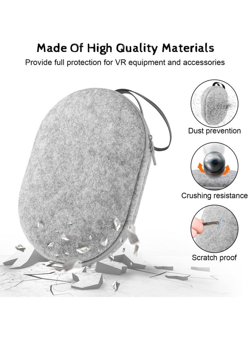 سيوسي Carrying Case for Meta Quest 3 Handle Bag for Oculus Quest 3 Head Strap Touch Controller Waterproof Portable Protection Travel Pack Fit for Men Women - Image 4